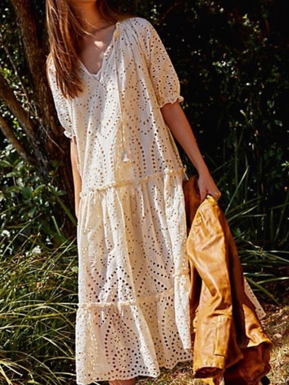 Spell & the Gypsy collective fairytale anglaise cream eyelet maxi dress
